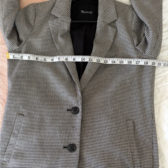 Madewell Dorset Blazer in Houndstooth XS $168 - Picture 11 of 14